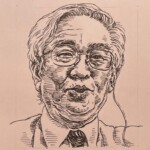 益川敏英 Toshihide Masukawa 愛知県出身 1940-2021 物理学者。2008年ノーベル物理学賞受賞。クォークの混合(クォークフレーバー)におけるCKM行列の提案を行い、理論的な枠組みの研究で素粒子物理学の新たな分野を切り拓いた。このクォークのフレーバー変化を説明するための理論的枠組みは益川-小林理論(またはCKM理論)と現在も世界で支持されている。
※小林誠(1944-)共同受賞者 1940-2021を生きた物理学者。2008年ノーベル物理学賞受賞。クォークの混合(クォークフレーバー)におけるCKM行列の提案を行い、理論的な枠組みの研究で素粒子物理学の新たな分野を切り拓いた。このクォークのフレーバー変化を説明するための理論的枠組みは益川-小林理論(またはCKM理論)と現在も世界で支持されている。 ※小林誠(1944-)共同受賞者