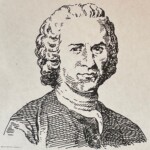 1712-1778を生きた哲学者であり文学、音楽家。1750年ごろからフランスで編纂された大規模な 百科事典「百科全書」の音楽項目を担当。1752年にはフランス文化を二分することになるブフォン論争でラモーらの支持するフランス伝統のオペラ派に対してイタリアで人気を博していたコミック・オペラを支持した。日本との関わりも多く、明治時代の自由民権運動で中江兆民がルソーの唱えた社会契約論(1762)を用いている。またルソー自身の自伝「告白録」は日本の自然主義文学に影響を与えている。