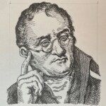 ジョン・ドルトン John Dalton 英国出身 1766-1844 化学者。シュタールのフロギストン説を否定したラヴォアジエの質量保存の法則およびプルーストの定比例の法則を基に、物質が原子という粒子から構成されるとする原子論を1808年にA New System of Chemical Philosophyで提唱した。これにより、化学を科学の領域に導き、その後の化学研究の大きな進展を促した。 1766-1844を生きた化学者。シュタールのフロギストン説を否定したラヴォアジエの質量保存の法則およびプルーストの定比例の法則を基に、物質が原子という粒子から構成されるとする原子論を1808年にA New System of Chemical Philosophyで提唱した。これにより、化学を科学の領域に導き、その後の化学研究の大きな進展を促した。