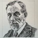 ウィリアム・ラムゼー William Ramsay 英国出身 1852-1916 化学者。Bunsen(1811-1899)に化学を学び、有機、物理、無機化学と幅広い分野の研究を行った。特に1894年には、Strutt(1842-1919)と共に最初の貴(希)ガスであるアルゴンを発見、この功績が認められ1904年ノーベル化学賞を受賞した。またSoddy(1877-1956)と共にラジウムが放射能を放出しながら別の元素(ヘリウム)に変化することを明らかにし、放射性崩壊と呼ばれる現象を証明した。 1852-1916を生きた化学者。Bunsen(1811-1899)に化学を学び、有機、物理、無機化学と幅広い分野の研究を行った。特に1894年には、Strutt(1842-1919)と共に最初の貴(希)ガスであるアルゴンを発見、この功績が認められ1904年ノーベル化学賞を受賞した。またSoddy(1877-1956)と共にラジウムが放射能を放出しながら別の元素(ヘリウム)に変化することを明らかにし、放射性崩壊と呼ばれる現象を証明した。