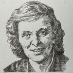ドロシー・ホジキン Dorothy Hodgkin エジプト出身 1910-1994 化学者であり生化学者。X線回折法を用いた研究からペニシリン、ビタミンB12など生体分子の立体構造を明らかにした。これらの功績から1964年ノーベル化学賞を受賞、その後も研究を続け1969年にはホルモンとしては初めてインスリンの立体構造を明らかにし、医薬品分野の発展に大きな貢献となった。 1910-1994を生きた化学者であり生化学者。X線回折法を用いた研究からペニシリン、ビタミンB12など生体分子の立体構造を明らかにした。これらの功績から1964年ノーベル化学賞を受賞、その後も研究を続け1969年にはホルモンとしては初めてインスリンの立体構造を明らかにし、医薬品分野の発展に大きな貢献となった。