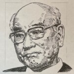 土光敏夫 Toshio Doko 岡山県出身 1896-1988 経営者であり実業家。高等工業学校(現、東京工業大学)卒業後、東京石川島造船所(現、IHI)に入社、スイス留学時にタービン技術を習得。1950(昭和25)年社長に就任し、徹底した合理化で同社の再建を果たした。その後1965(昭和40)年に経営難であった東芝の社長に就任し、再建を同じく果した。第4代経団連会長として「増税なき財政再建」とうたい行政改革に尽力した。質素な生活ぶりから「メザシの土光さん」としても親しまれていた。 1896-1988を生きた経営者であり実業家。高等工業学校(現、東京工業大学)卒業後、東京石川島造船所(現、IHI)に入社、スイス留学時にタービン技術を習得。1950(昭和25)年社長に就任し、徹底した合理化で同社の再建を果たした。その後1965(昭和40)年に経営難であった東芝の社長に就任し、再建を同じく果した。第4代経団連会長として「増税なき財政再建」とうたい行政改革に尽力した。質素な生活ぶりから「メザシの土光さん」としても親しまれていた。