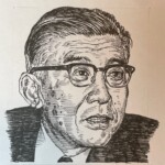 井深 大 Masaru Ibuka 栃木県出身 1908-1997 経営者であり実業家。盛田昭夫と共に東京通信工業を設立し、1950(昭和25)年に社長に就任。国産初のテープレコーダーやトランジスターラジオなどを商標『SONY』で輸出し、1958(昭和33)年に社名をソニーに改称。独創的な技術開発を主導し、営業担当の盛田とのコンビで同社を『世界のソニー』に育て上げた。1971(昭和46)年に会長に就任し、幼児開発協会理事長なども務めた。 1908-1997を生きた経営者であり実業家。盛田昭夫と共に東京通信工業を設立し、1950(昭和25)年に社長に就任。国産初のテープレコーダーやトランジスターラジオなどを商標『SONY』で輸出し、1958(昭和33)年に社名をソニーに改称。独創的な技術開発を主導し、営業担当の盛田とのコンビで同社を『世界のソニー』に育て上げた。1971(昭和46)年に会長に就任し、幼児開発協会理事長なども務めた。